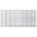 vidaXL Gabiónová vyvýšená posteľ 4 pcs Strieborná 330 x 50 x 150 cm – Obrázok 6