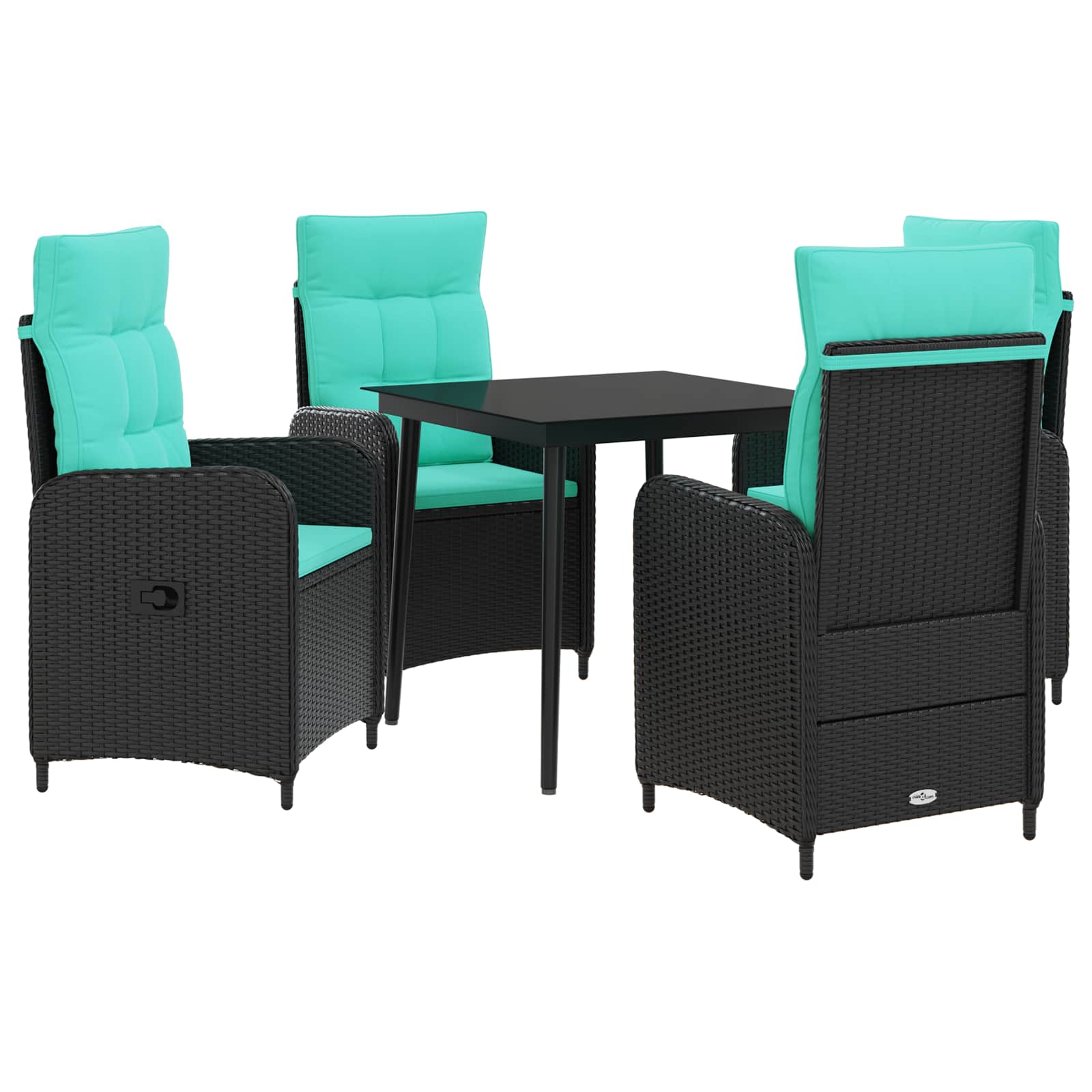 3422453_1.jpg vidaXL Súprava stolíkov k pohovke s vankúšom s vankúšom 5 pcs – Obrázok 1