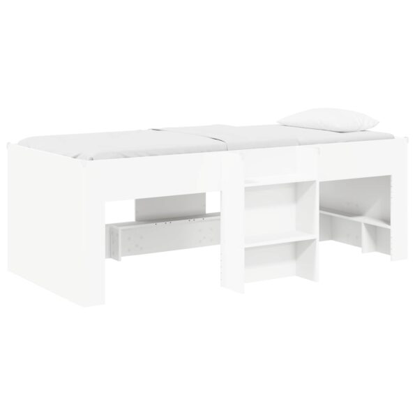 vidaXL Rám postele pre deti na vysokej posteli 2 pcs Biela 80 x 200 cm – Obrázok 2