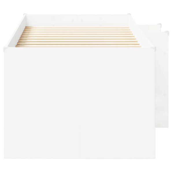 vidaXL Rám postele pre deti na vysokej posteli 2 pcs Biela 80 x 200 cm – Obrázok 5