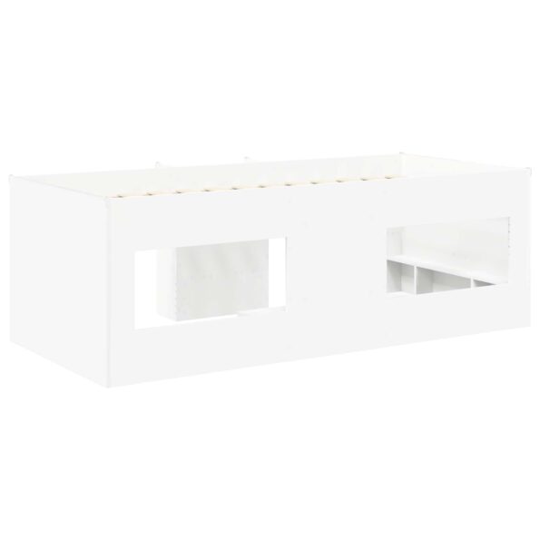 vidaXL Rám postele pre deti na vysokej posteli 2 pcs Biela 80 x 200 cm – Obrázok 6
