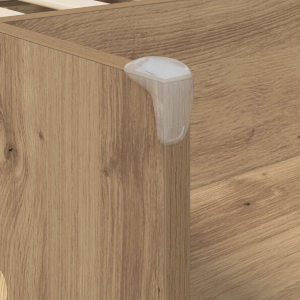 vidaXL Rám postele pre deti na vysokej posteli 2 pcs Dub artisan – Obrázok 8