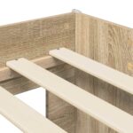 vidaXL Rám postele pre deti na vysokej posteli 2 pcs Dub sonoma – Obrázok 8