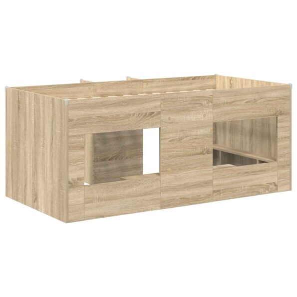 vidaXL Rám postele pre deti na vysokej posteli 2 pcs Sonoma – Obrázok 6