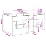 vidaXL Rám postele pre deti na vysokej posteli 2 pcs Sonoma – Obrázok 9