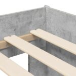 vidaXL Rám postele pre deti na vysokej posteli 2 pcs Betónová – Obrázok 7