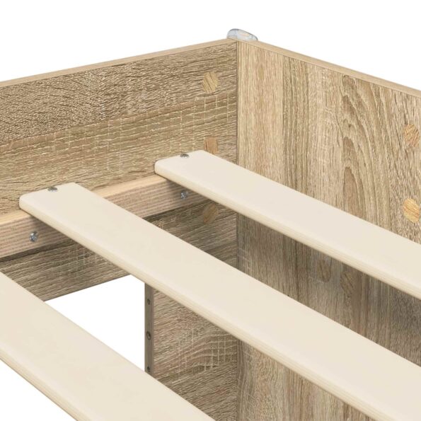 vidaXL Rám postele pre deti na vysokej posteli 2 pcs Sonoma – Obrázok 7