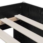 vidaXL Detská vysoká posteľ s pultom Čierna 80 x 200 cm – Obrázok 6