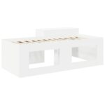 vidaXL Detská vysoká posteľ s pultom Biela 98.5 x 200 cm – Obrázok 5