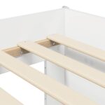 vidaXL Detská vysoká posteľ s pultom Biela 75 x 190 cm – Obrázok 6