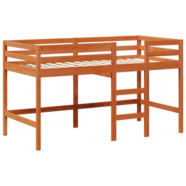 vidaXL Rám podkrovnej postele Vosková Hnedá 90 x 190 cm – Obrázok 3