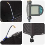vidaXL Kvetináč do záhrady s zavlažovaním a kolieskami 3 ks Hnedá PP – Obrázok 5