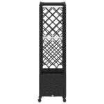 vidaXL Vyvýšený záhon s mriežkou a strechou Čierna 164 x 40 x 144 cm – Obrázok 5