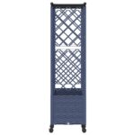 vidaXL Vyvýšený záhon s mriežkou a strechou Sivá 162,5 x 40 x 142 cm – Obrázok 5