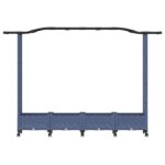 vidaXL Vyvýšený záhon s mriežkou a strechou Sivá 207 x 40 x 129 cm PP – Obrázok 4