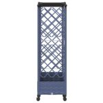 vidaXL Vyvýšený záhon s mriežkou a strechou Sivá 203,5 x 40 x 129 cm – Obrázok 4