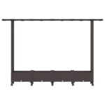 vidaXL Vyvýšený záhon s mriežkou a strechou Hnedá 203 x 40 x 127 cm PP – Obrázok 4