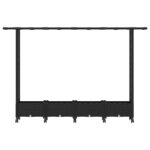 vidaXL Vyvýšený záhon s mriežkou a strechou Čierna 203 x 40 x 127 cm – Obrázok 4