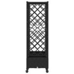 vidaXL Vyvýšený záhon s mriežkou a strechou Čierna 203 x 40 x 127 cm – Obrázok 5