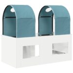 vidaXL Posteľ s Túnelom 4 pcs Biela a svetlomodrá Kompozitné drevo – Obrázok 8