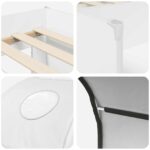 vidaXL Posteľ s Túnelom 4 pcs Biela Kompozitné drevo – Obrázok 9