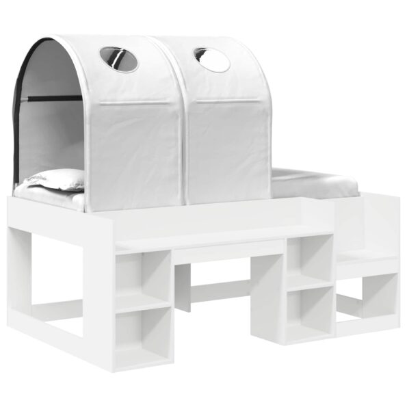 vidaXL Posteľ s Tunelom 4 pcs Biela Kompozitné drevo – Obrázok 2