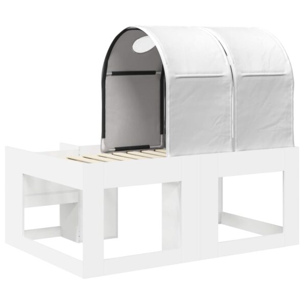 vidaXL Posteľ s Tunelom 4 pcs Biela Kompozitné drevo – Obrázok 8