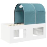 vidaXL Posteľ s Tunelom 4 pcs Artisian dub a svetlo modrá – Obrázok 8