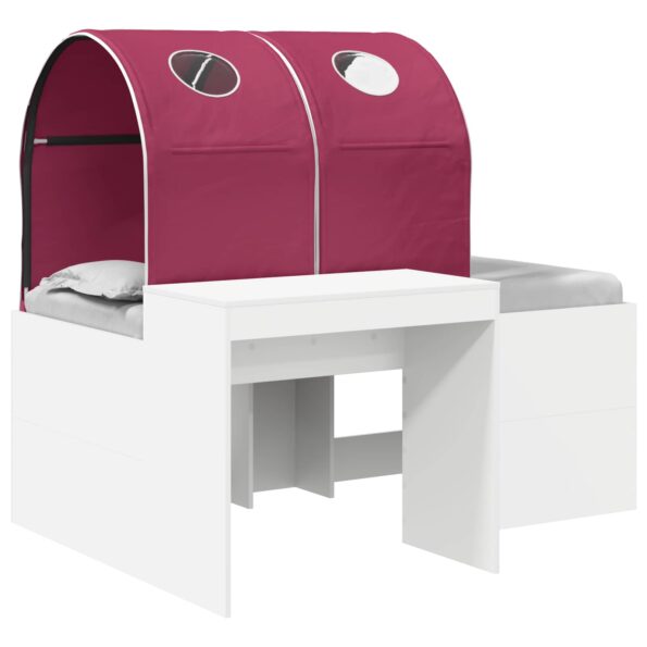 vidaXL Posteľ s Tunelom 4 pcs Artisian dub a červená Kompozitné drevo – Obrázok 2