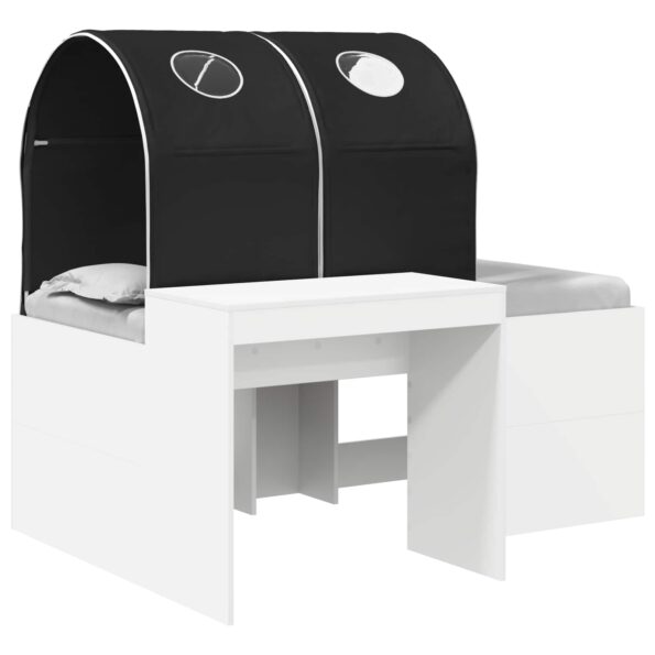 vidaXL Posteľ s Tunelom 4 pcs Artisian dub a čierna Kompozitné drevo – Obrázok 2