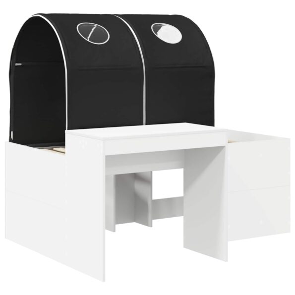vidaXL Posteľ s Tunelom 4 pcs Artisian dub a čierna Kompozitné drevo – Obrázok 3