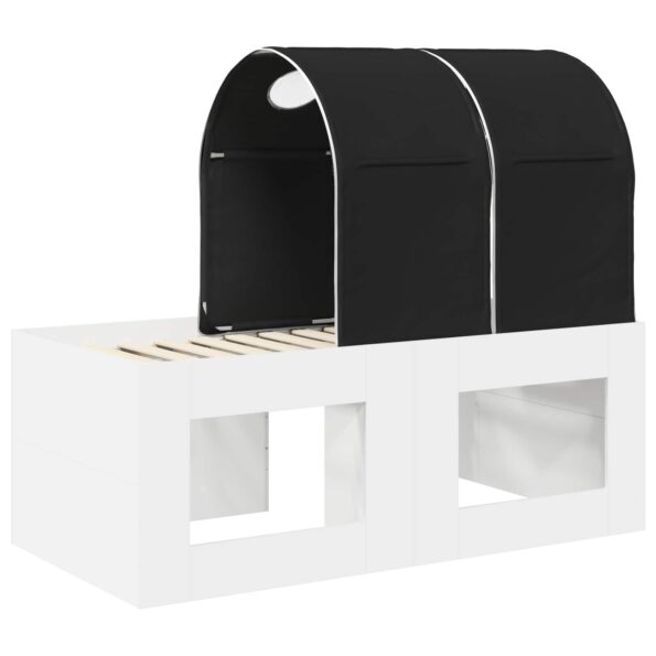 vidaXL Posteľ s Tunelom 4 pcs Artisian dub a čierna Kompozitné drevo – Obrázok 8