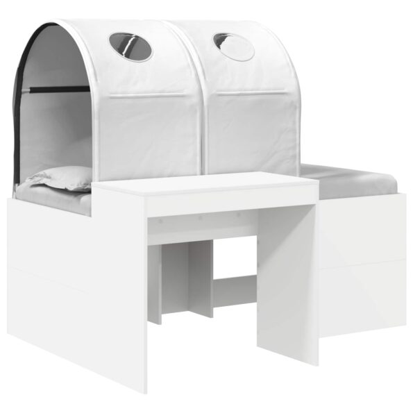 vidaXL Posteľ s Tunelom 4 pcs Artisian dub a biela Kompozitné drevo – Obrázok 2
