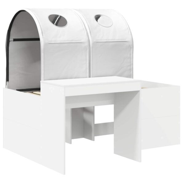 vidaXL Posteľ s Tunelom 4 pcs Artisian dub a biela Kompozitné drevo – Obrázok 3
