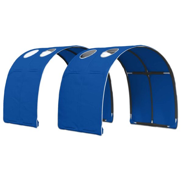 vidaXL Posteľ s Tunelom 4 pcs Biela a modrá Kompozitné drevo – Obrázok 5