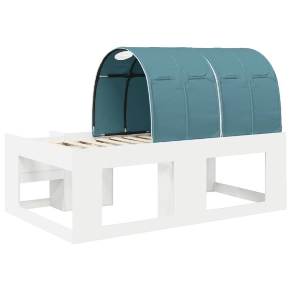 vidaXL Posteľ s Tunelom 4 pcs Biela a svetlomodrá Kompozitné drevo – Obrázok 8