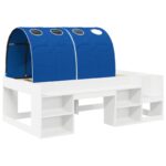 vidaXL Posteľ s Tunelom 4 pcs Biela a modrá Kompozitné drevo – Obrázok 3