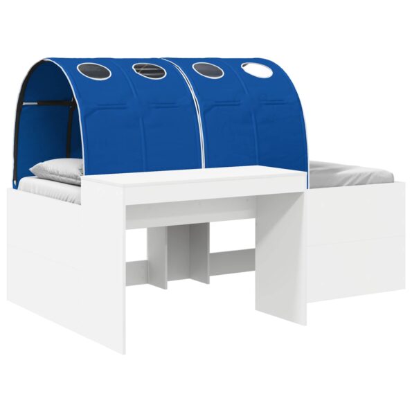 vidaXL Posteľ s Tunelom 4 pcs Biela a modrá Kompozitné drevo – Obrázok 2