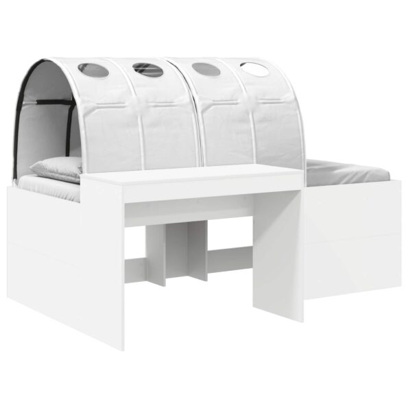 vidaXL Posteľ s Tunelom 4 pcs Biela Kompozitné drevo – Obrázok 2