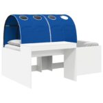 vidaXL Posteľ s tunelom 4 pcs Artisian dub a modrá Kompozitné drevo – Obrázok 2