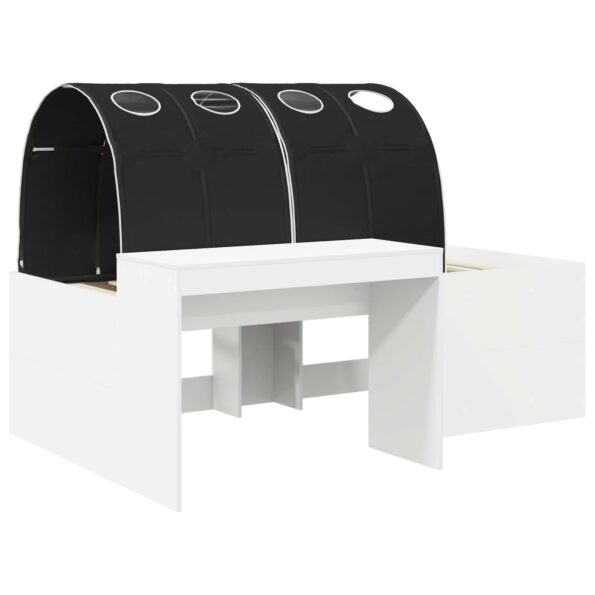 vidaXL Posteľ s tunelom 4 pcs Artisian dub a čierna Kompozitné drevo – Obrázok 3