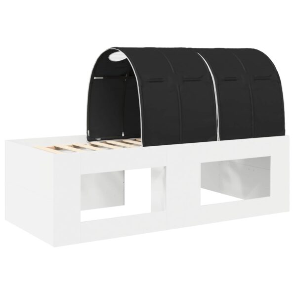 vidaXL Posteľ s tunelom 4 pcs Artisian dub a čierna Kompozitné drevo – Obrázok 8