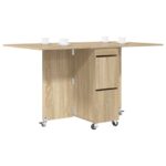 vidaXL Jedálenský stôl 2 pcs 140 x 80 x 77 cm Kompozitné drevo – Obrázok 3