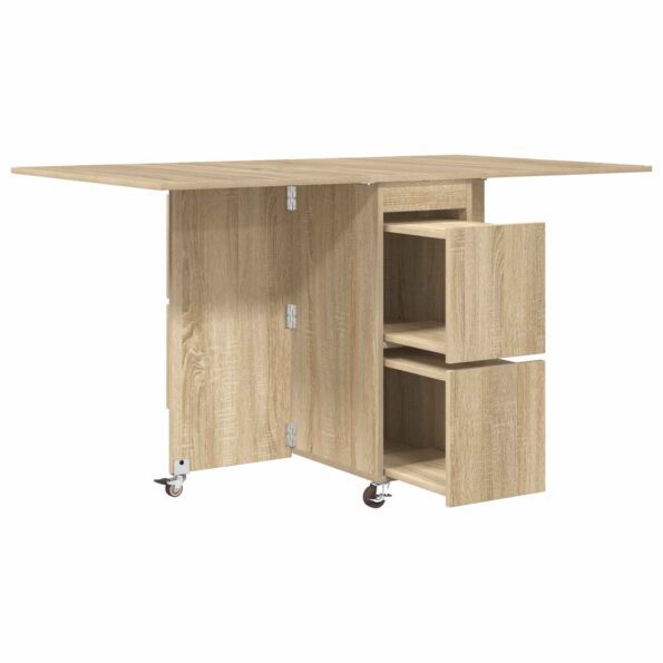 vidaXL Jedálenský stôl 2 pcs 140 x 80 x 77 cm Kompozitné drevo – Obrázok 5