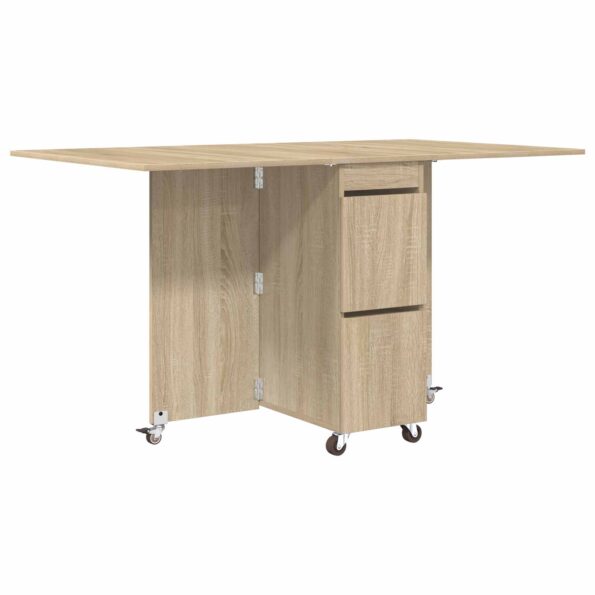 vidaXL Jedálenský stôl 2 pcs 140 x 80 x 77 cm Kompozitné drevo – Obrázok 8