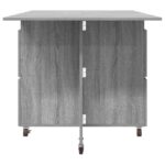 vidaXL Jedálenský stôl 2 pcs 140 x 80 x 77 cm Kompozitné drevo – Obrázok 7