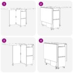vidaXL Jedálenský stôl 2 pcs 140 x 80 x 77 cm Kompozitné drevo – Obrázok 10