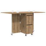 vidaXL Jedálenský stôl 2 pcs 140 x 80 x 77 cm Kompozitné drevo – Obrázok 3