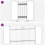 vidaXL Jedálenský stôl 180 x 85 x 75 cm Kompozitné drevo Dymový dub – Obrázok 10