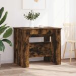 vidaXL Jedálenský stôl 180 x 85 x 75 cm Kompozitné drevo Dymový dub – Obrázok 4